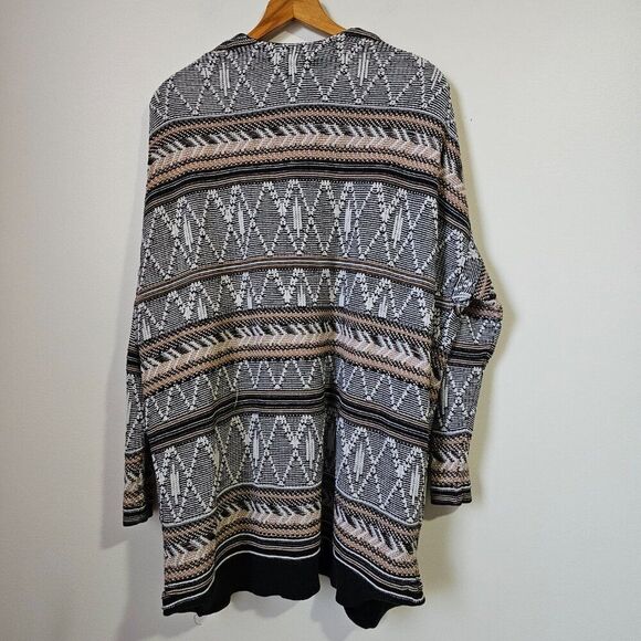 EUC OLD NAVY TRIBAL PATTERN OPEN LONG CARDIGAN BOHO SIZE XL - Picture 3 of 12
